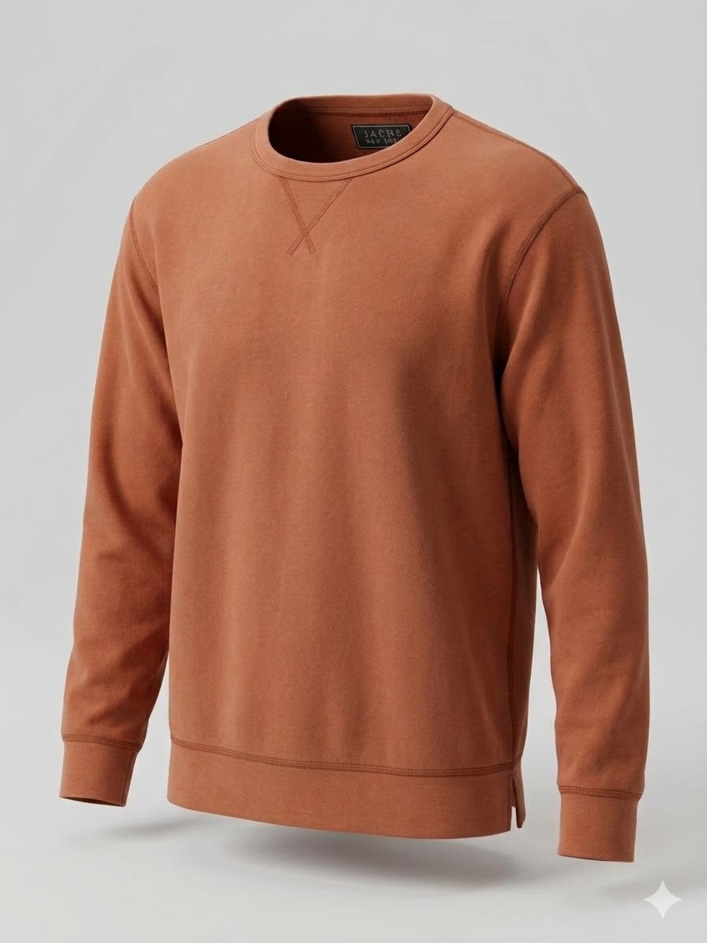 Jachs Men's Crewneck Sweater in Rust